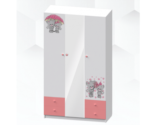 Шкаф 3-х дверный ''Карусель-1'' с зеркалом